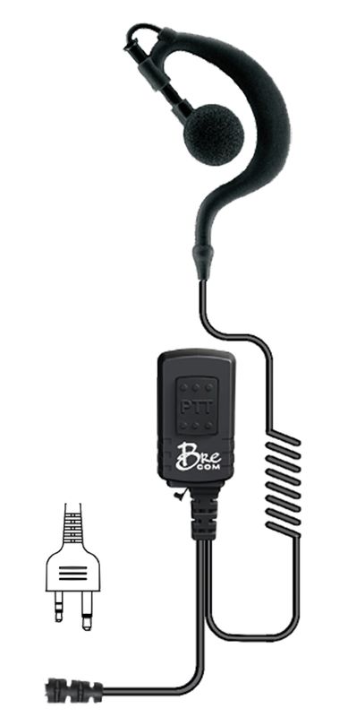 10032926- -Brecom miniheadsett Indre - Icom F10 rett plugg