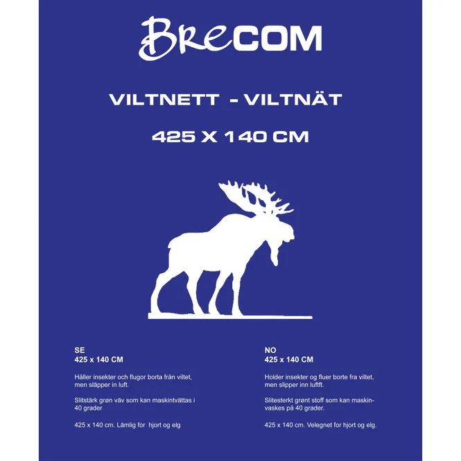 Hovedbilde Brecom viltnett Elg 425x140 cm